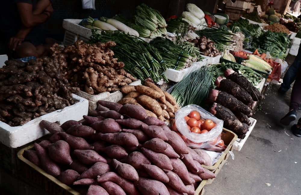 root crops on display