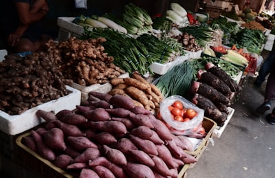 root crops on display yam zoom background