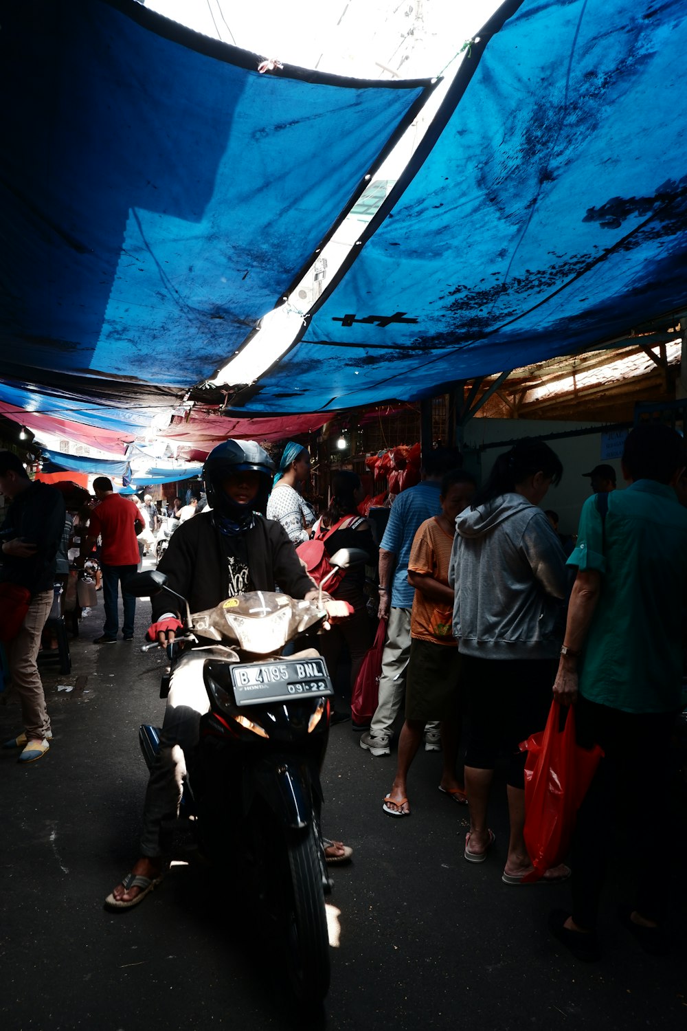 person riding motorcycle