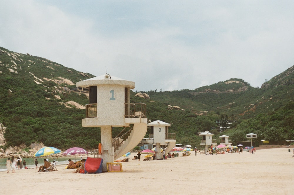 people on beach during daytime