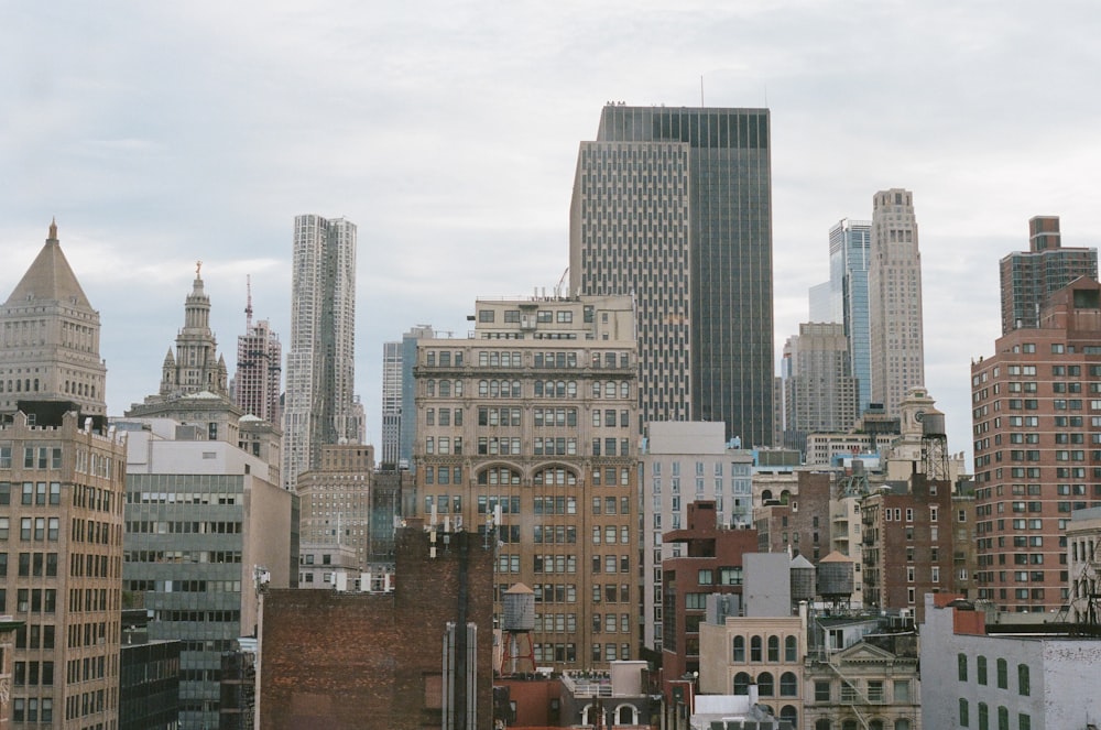 high-angle photography of high-rise buildings