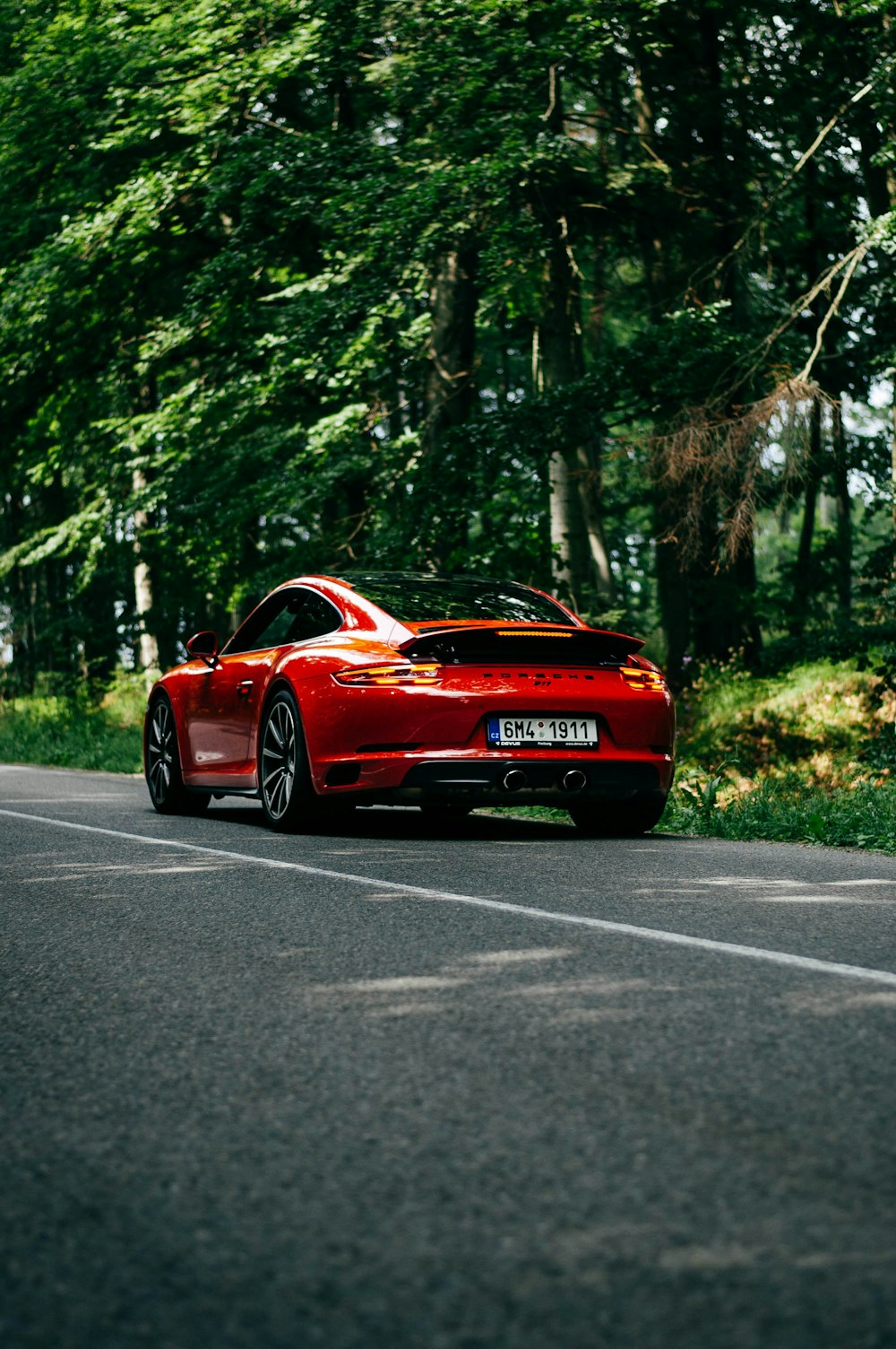 red coupe