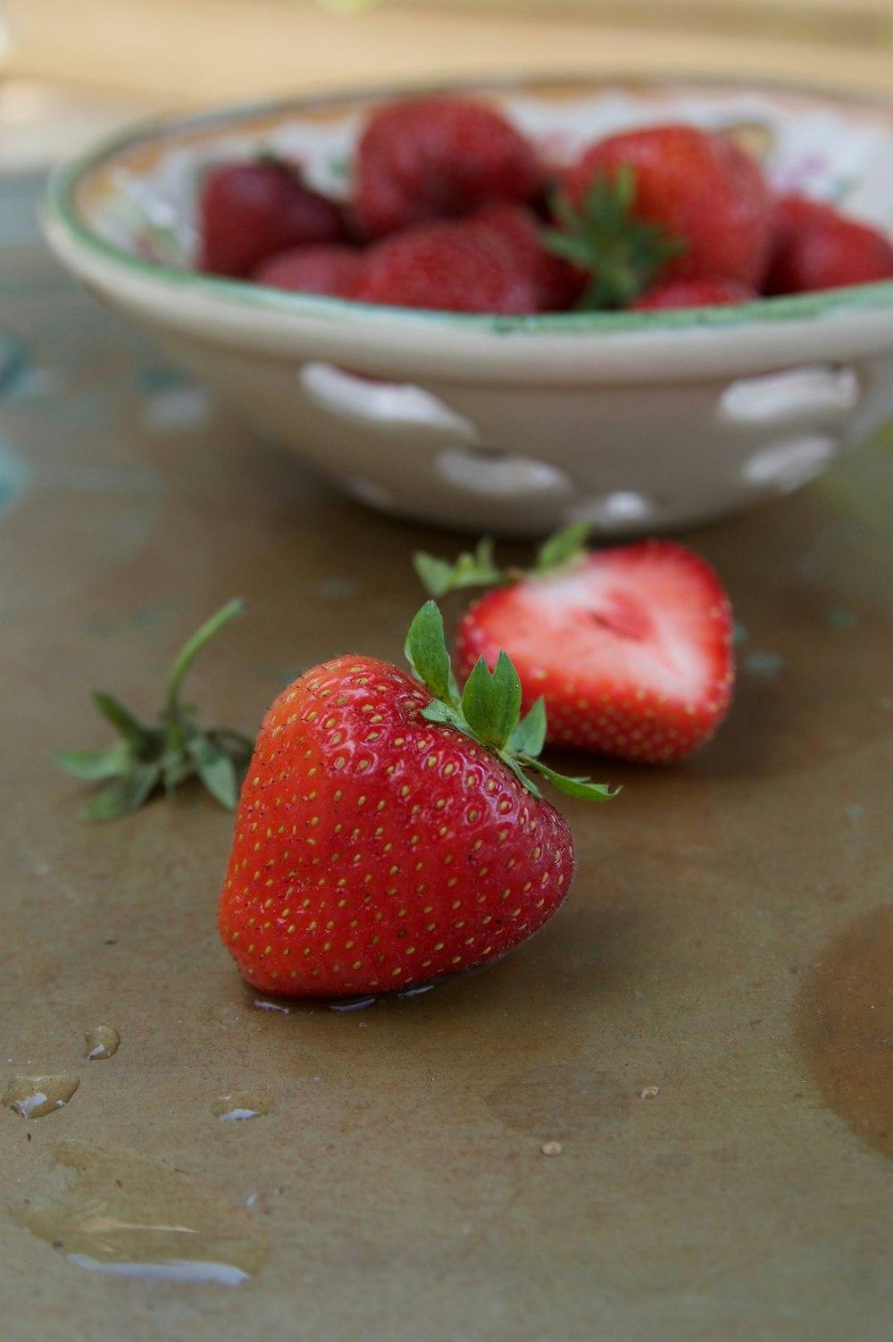 red strawberries