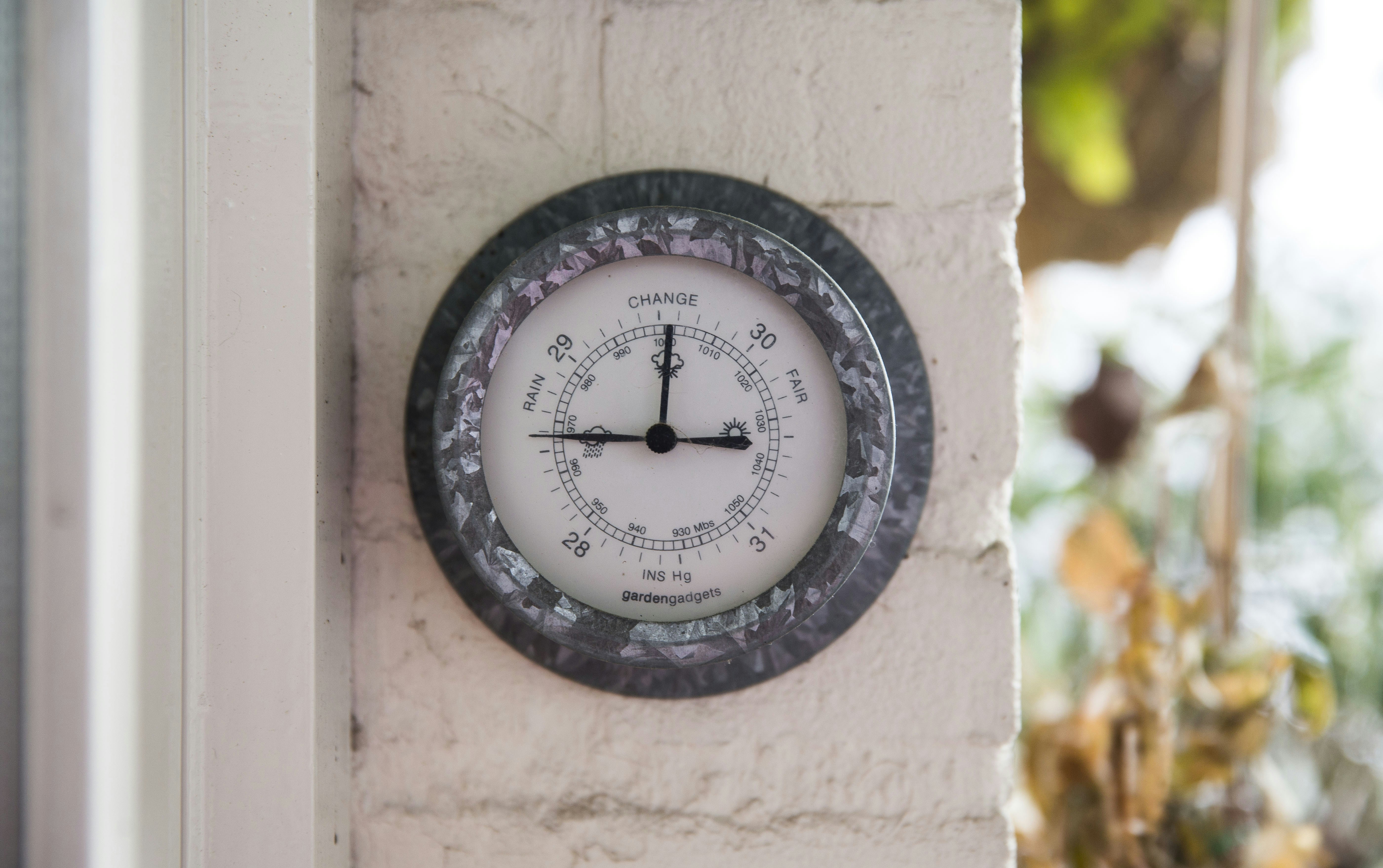 "This barometer is an instrument measuring atmospheric pressure, used especially in forecasting the weather."