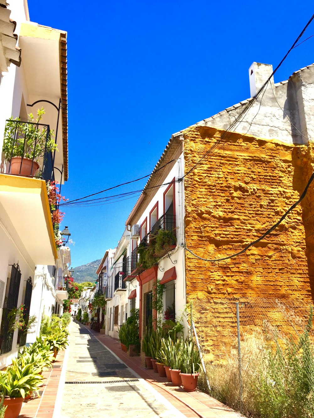 Edificio de hormigón marrón y blanco