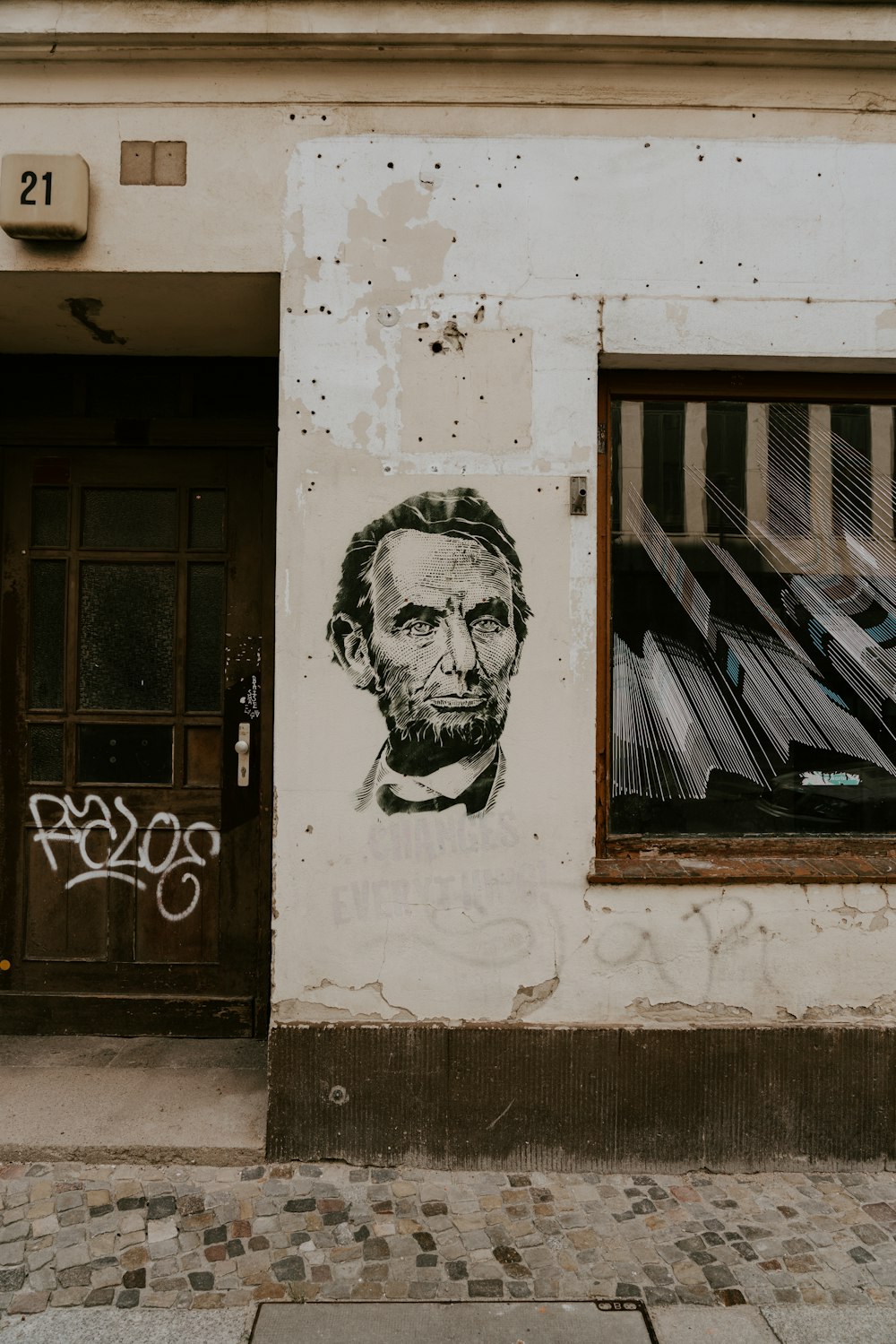 Abraham Lincoln graffiti