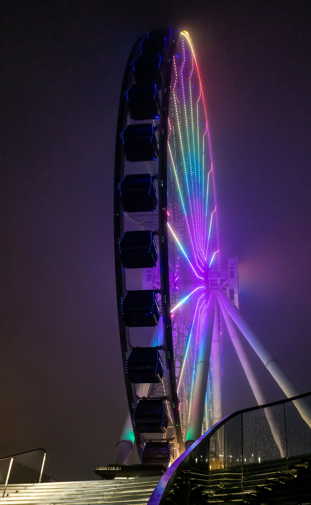 black Ferris wheel