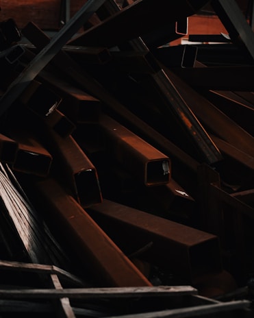 pile of brown bars