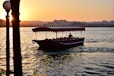 man riding boat