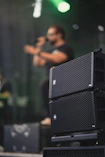 black PA system