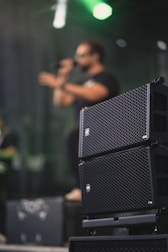 black PA system
