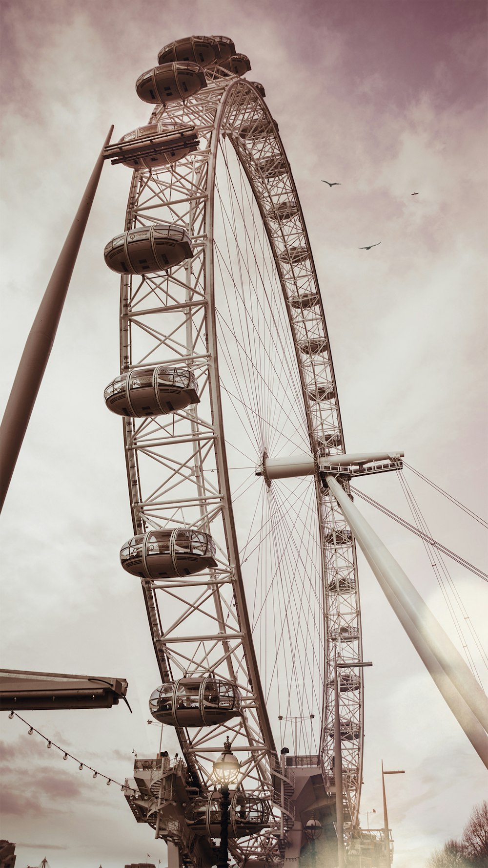 low-angle photography of Ferris Wheel