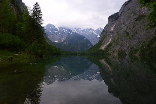 body of water between rocky cliffs in Berchtesgaden National Park Germany