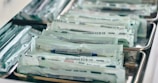 selective focus photography of white packs
