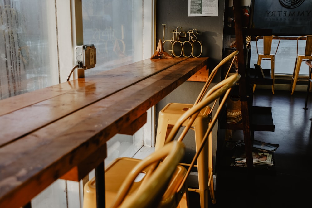 brown wooden dining set