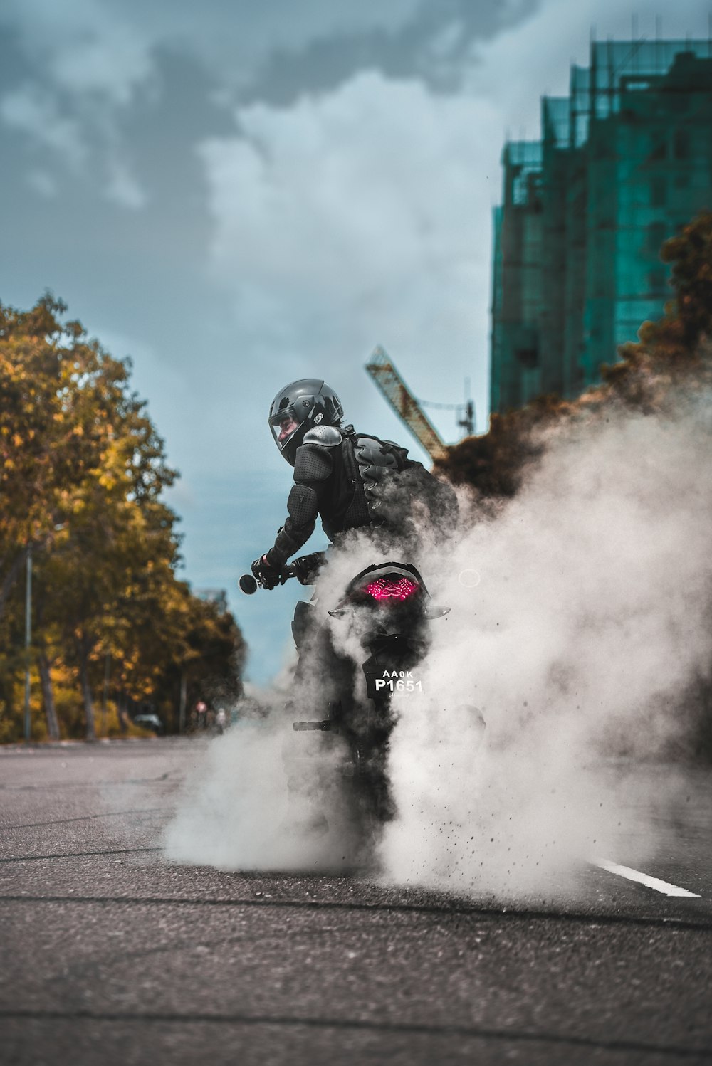 man riding motorcycle