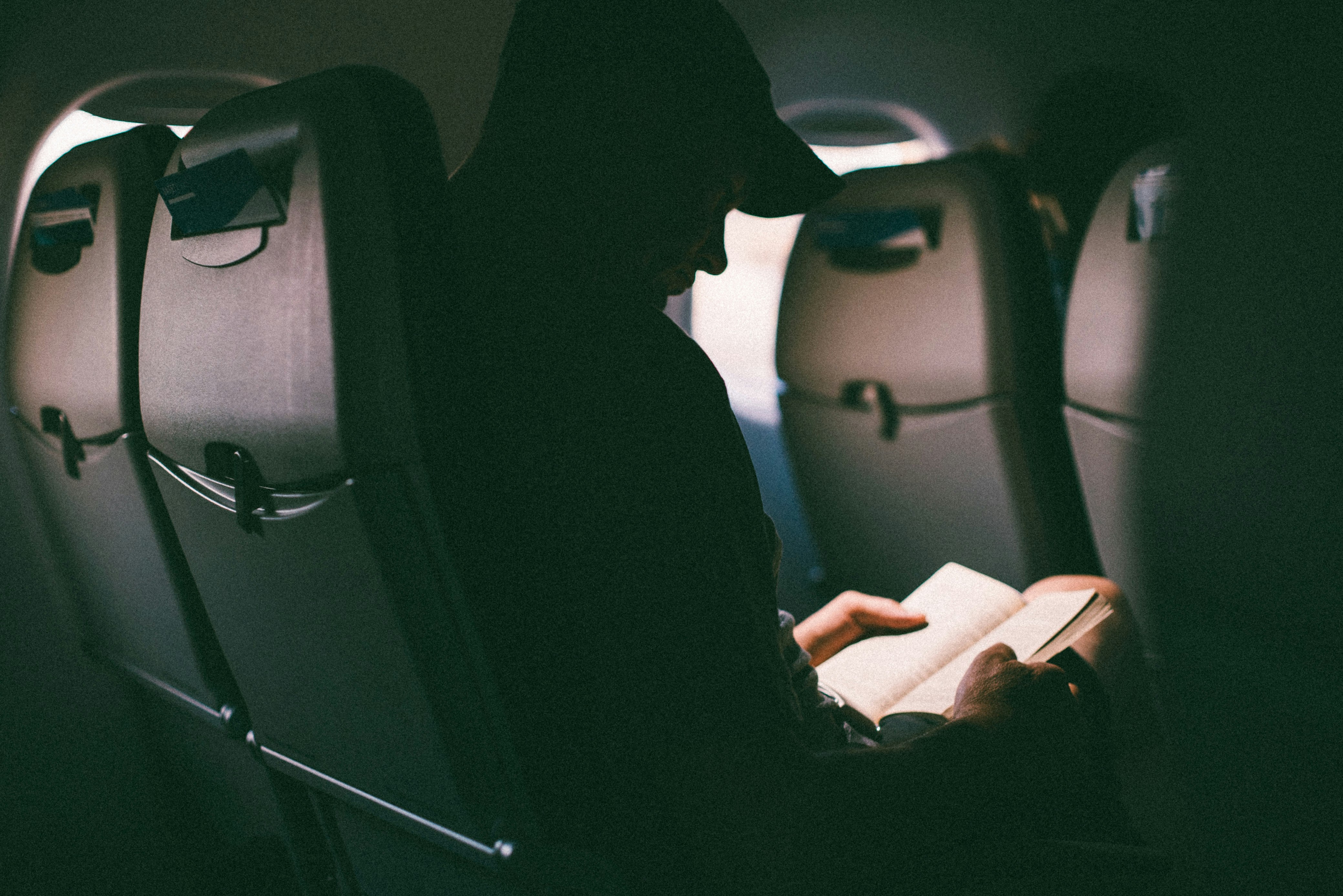 man riding plane