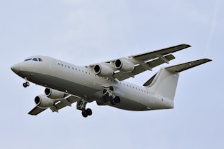 white airplane