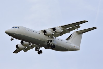 white airplane