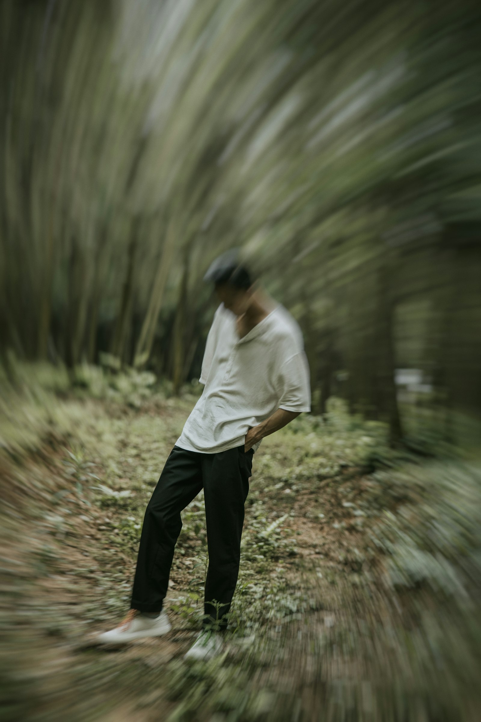 Canon RF 28-70mm F2L USM sample photo. Man walking along the photography