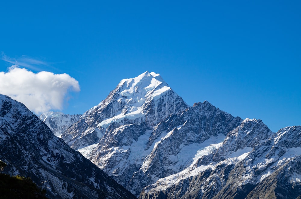 white glacier mountain