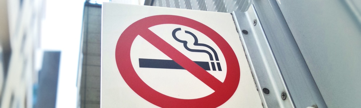 non smoking sign at heavy duty generator system