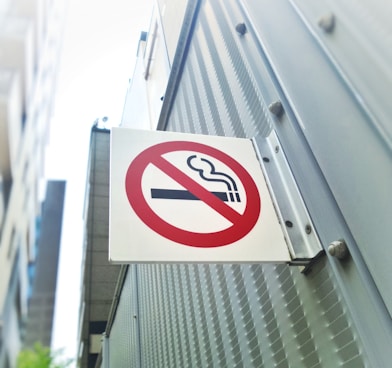 non smoking sign at heavy duty generator system