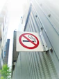 non smoking sign at heavy duty generator system