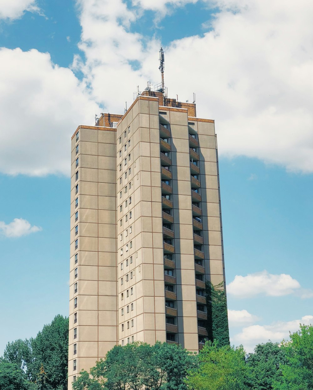 white concrete high-rise building