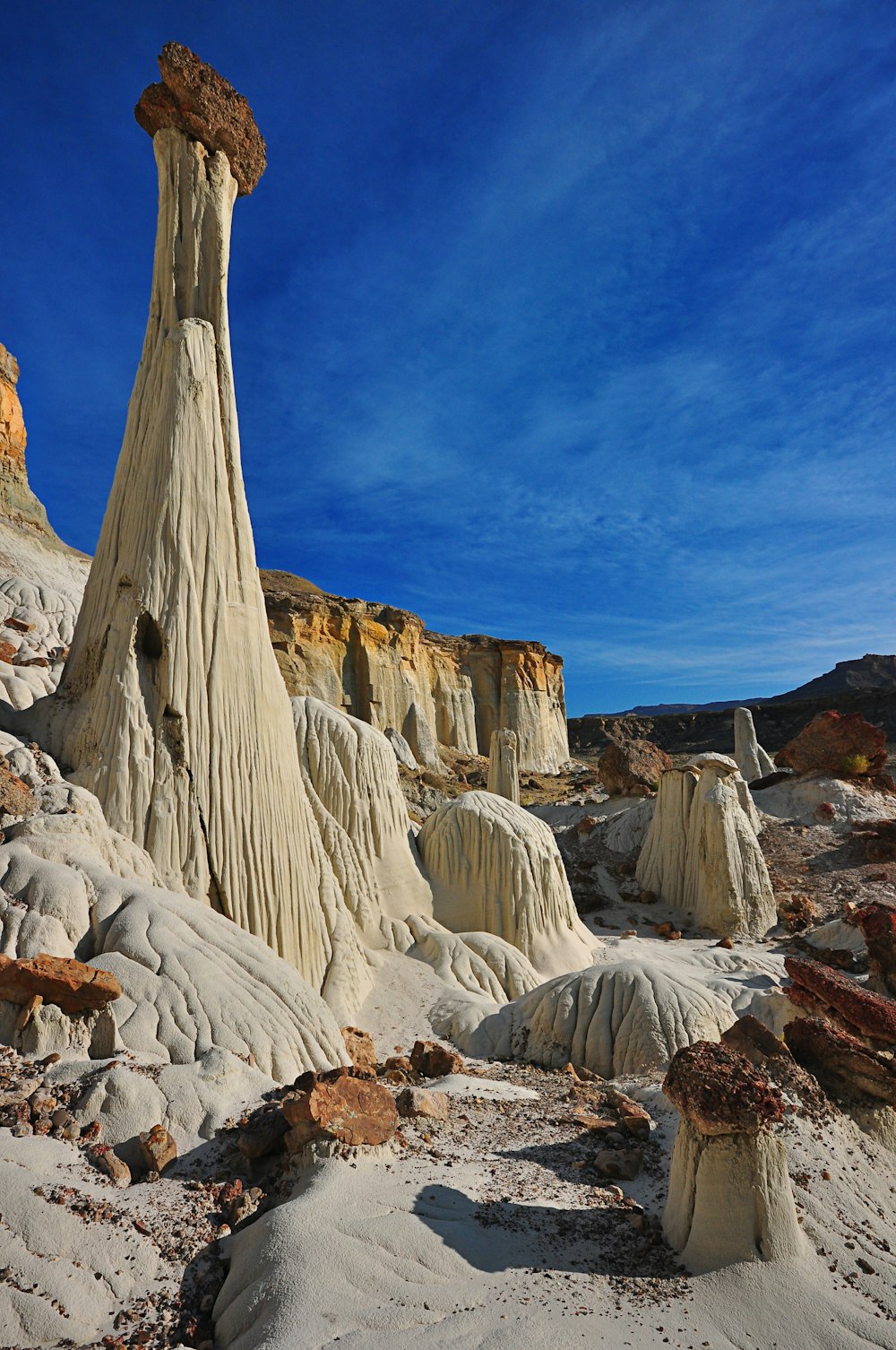 Capuzes brancos perto de Wahweap, Grand Staircase-Escalante National Monument. 