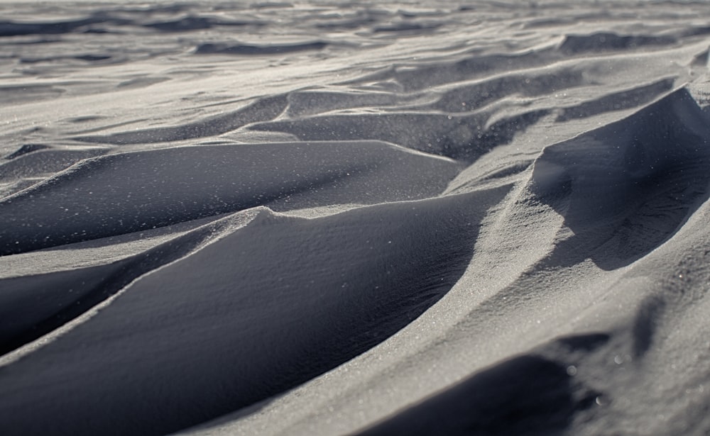 Sastrugi - neve scolpita dal vento. 