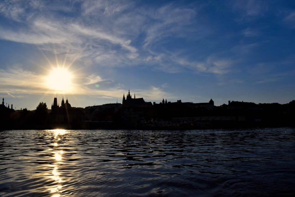 silhouette of buildings