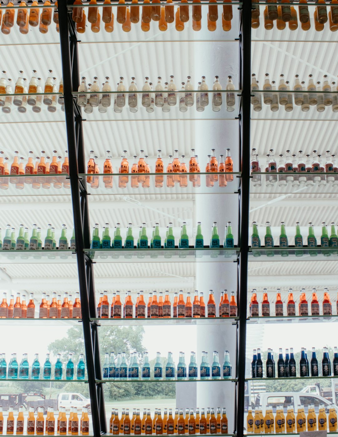 assorted-color bottle lot