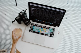 turned on MacBook Pro
