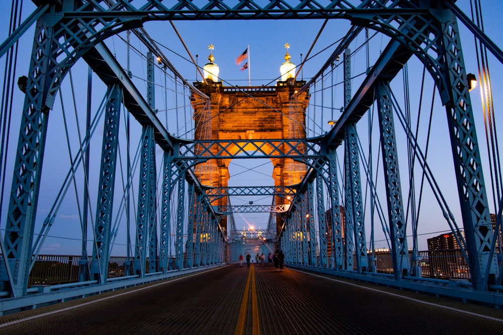 blue steel bridge scenery