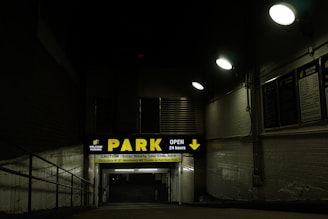 Entrance to the storage facility visible from I-40 with clear signage