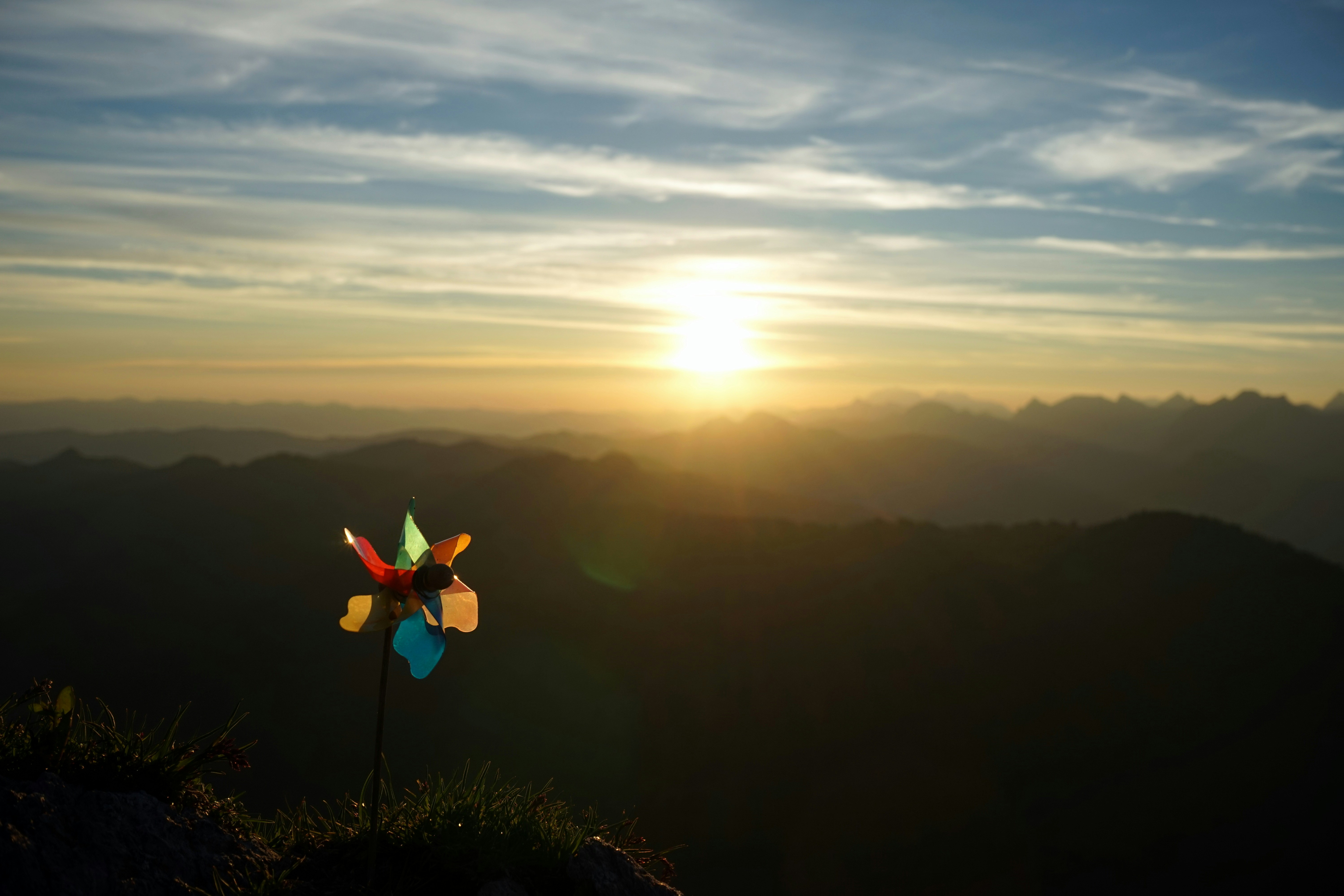 silhouette photography of mountain