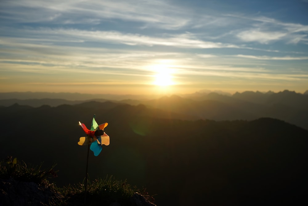 silhouette photography of mountain