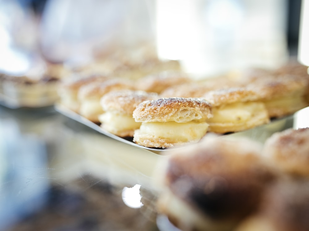 selective focus photography of baked breads