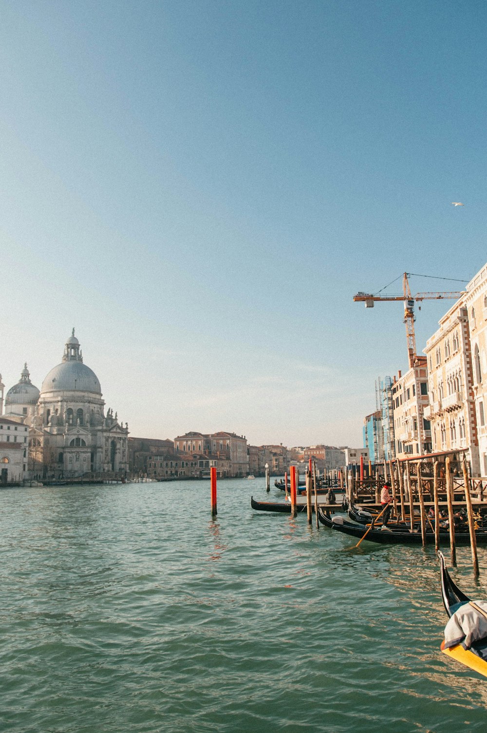 gondolas on canal