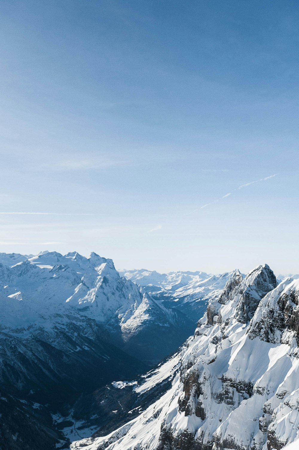 landscape photography of snow mountain