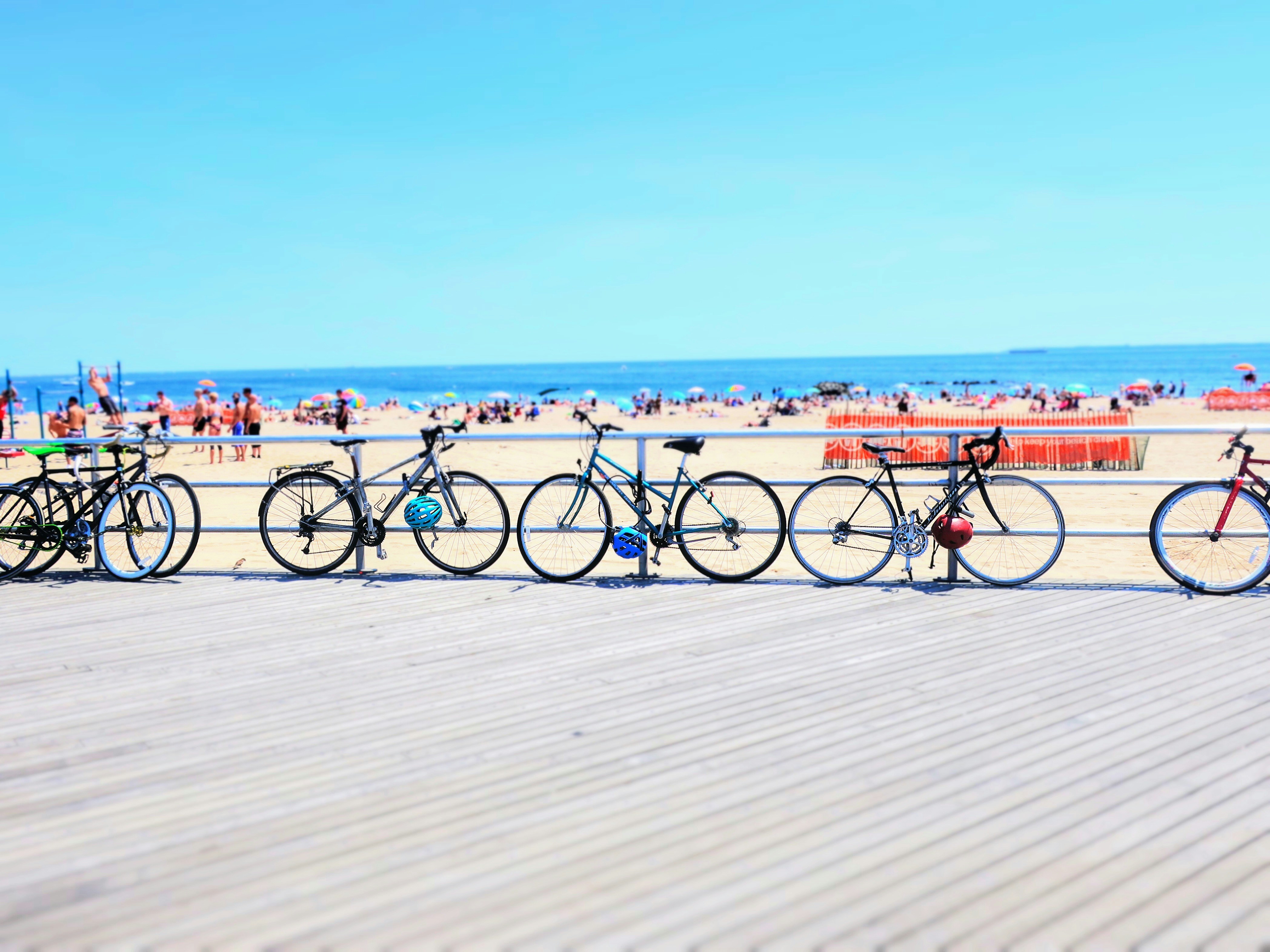 parked assorted-color bicycles