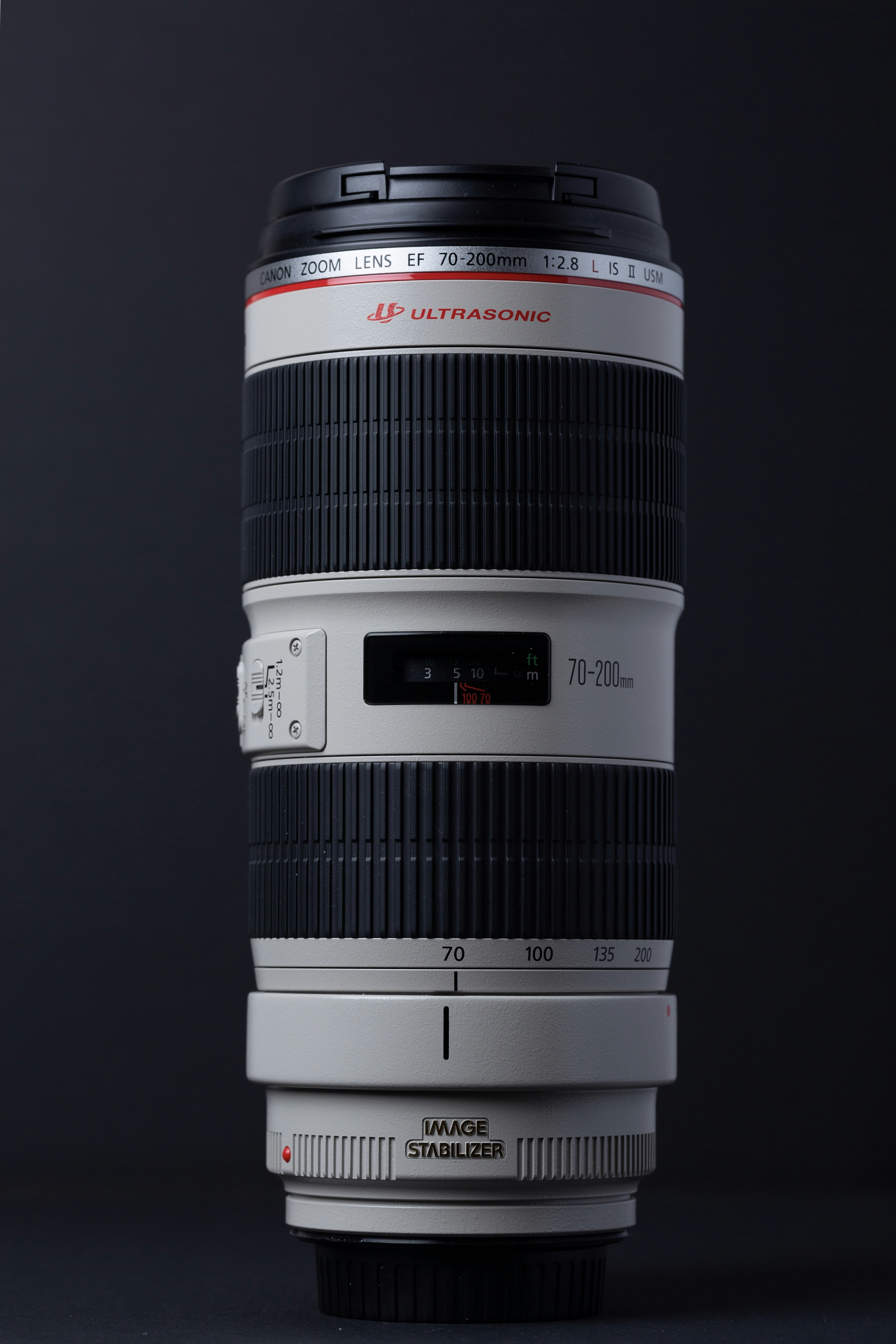 black and white Ultrasonic DSLR camera zoom lens