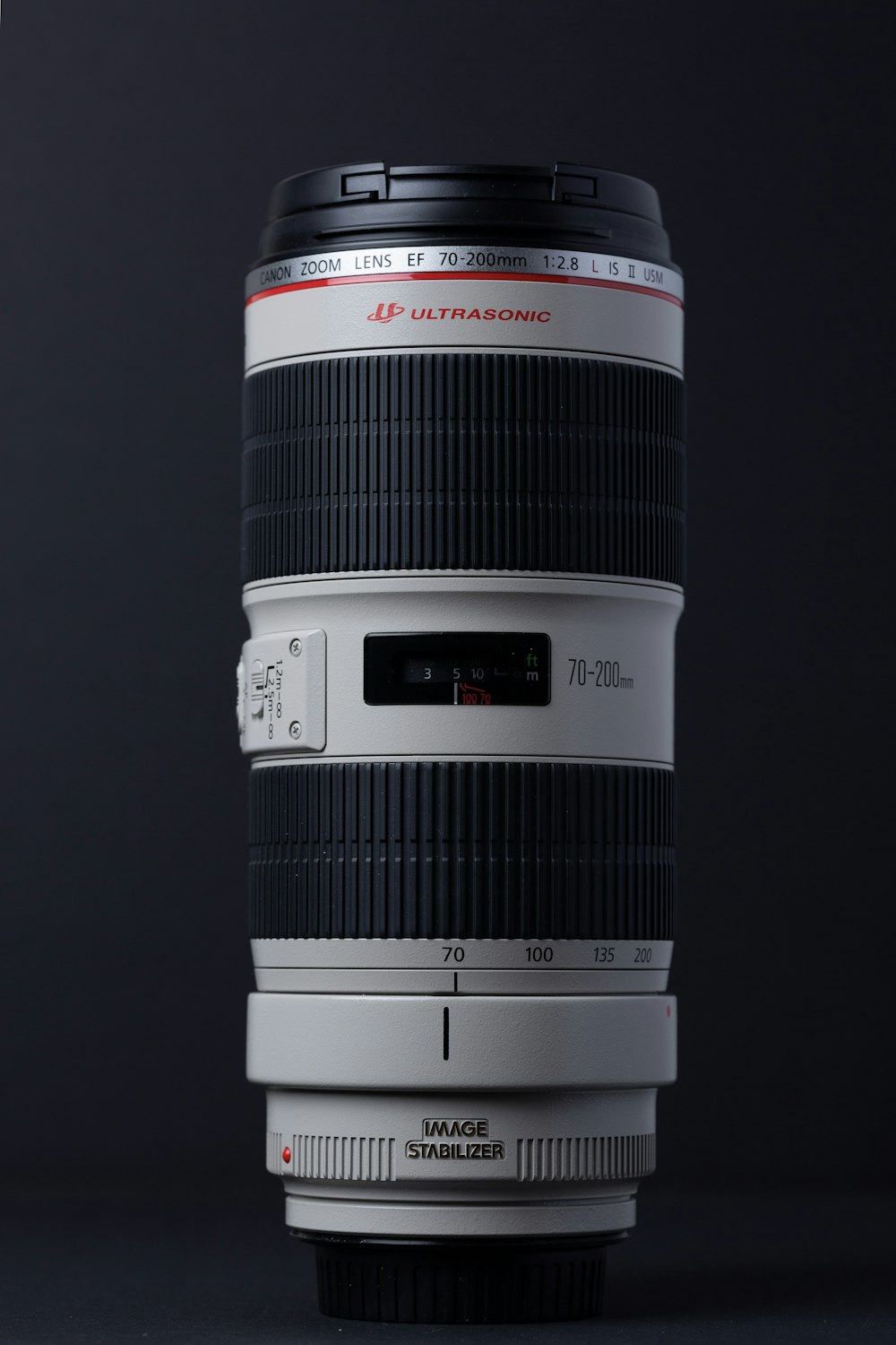 black and white Ultrasonic DSLR camera zoom lens