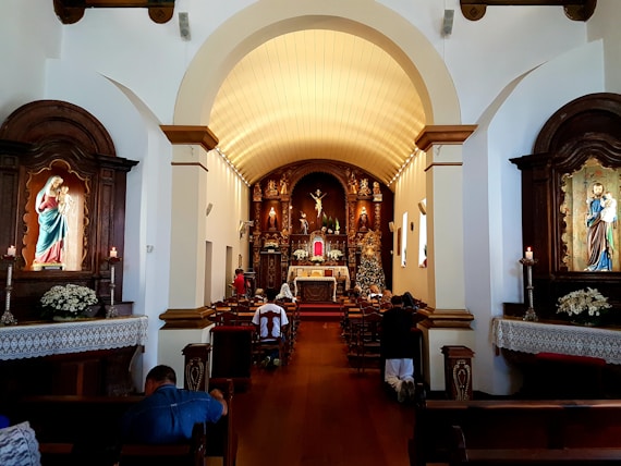 people inside church