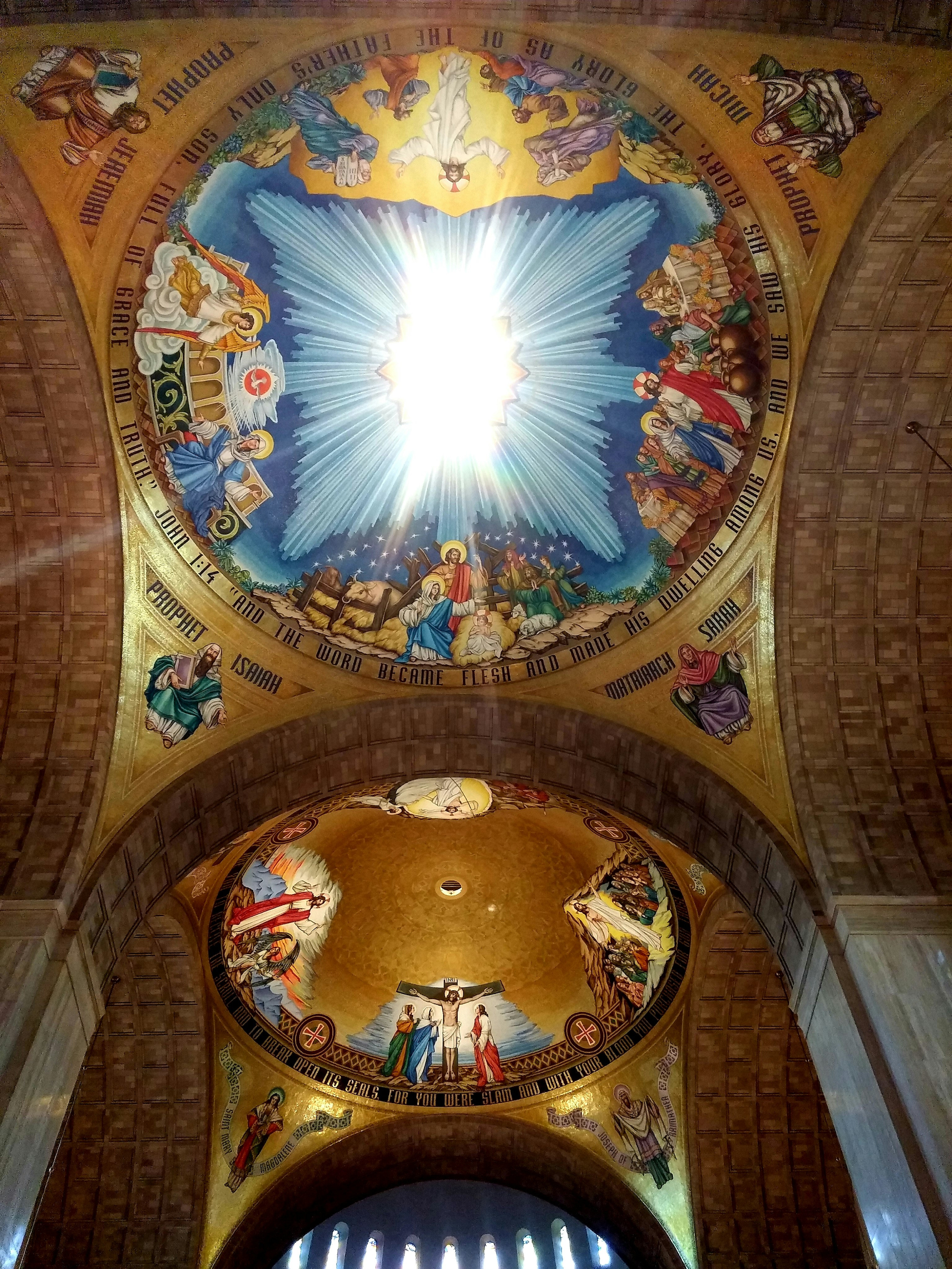 multicolored painted building dome ceilings