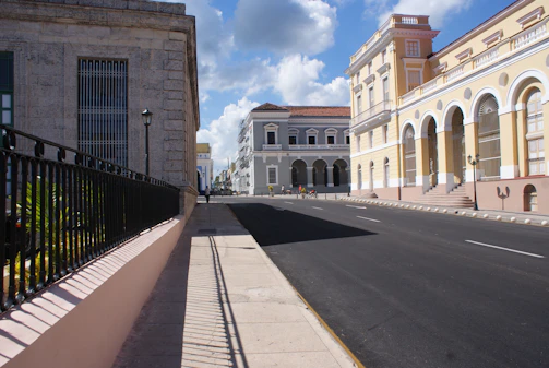Wide paved roads inside the colony lined with streetlights