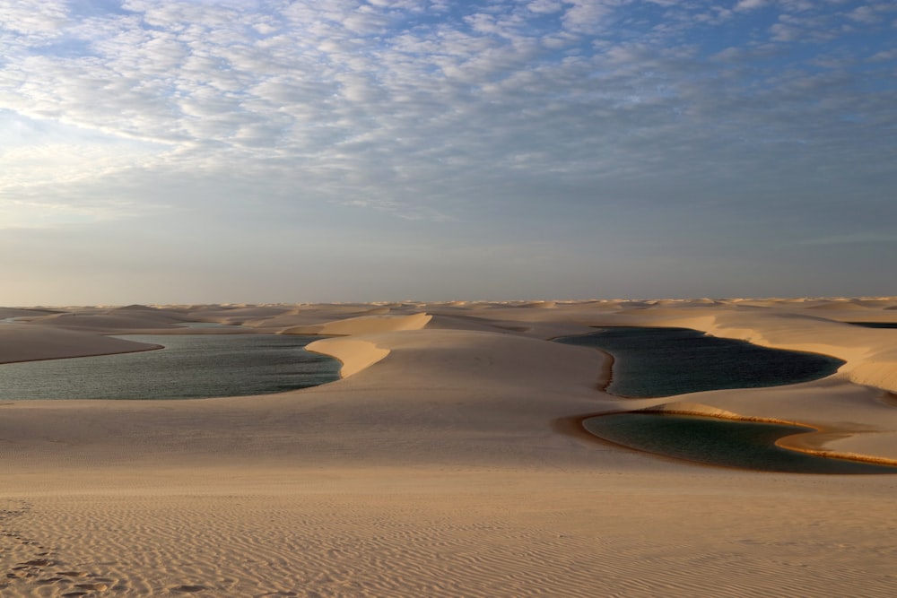 desert under gray clouds during daytime