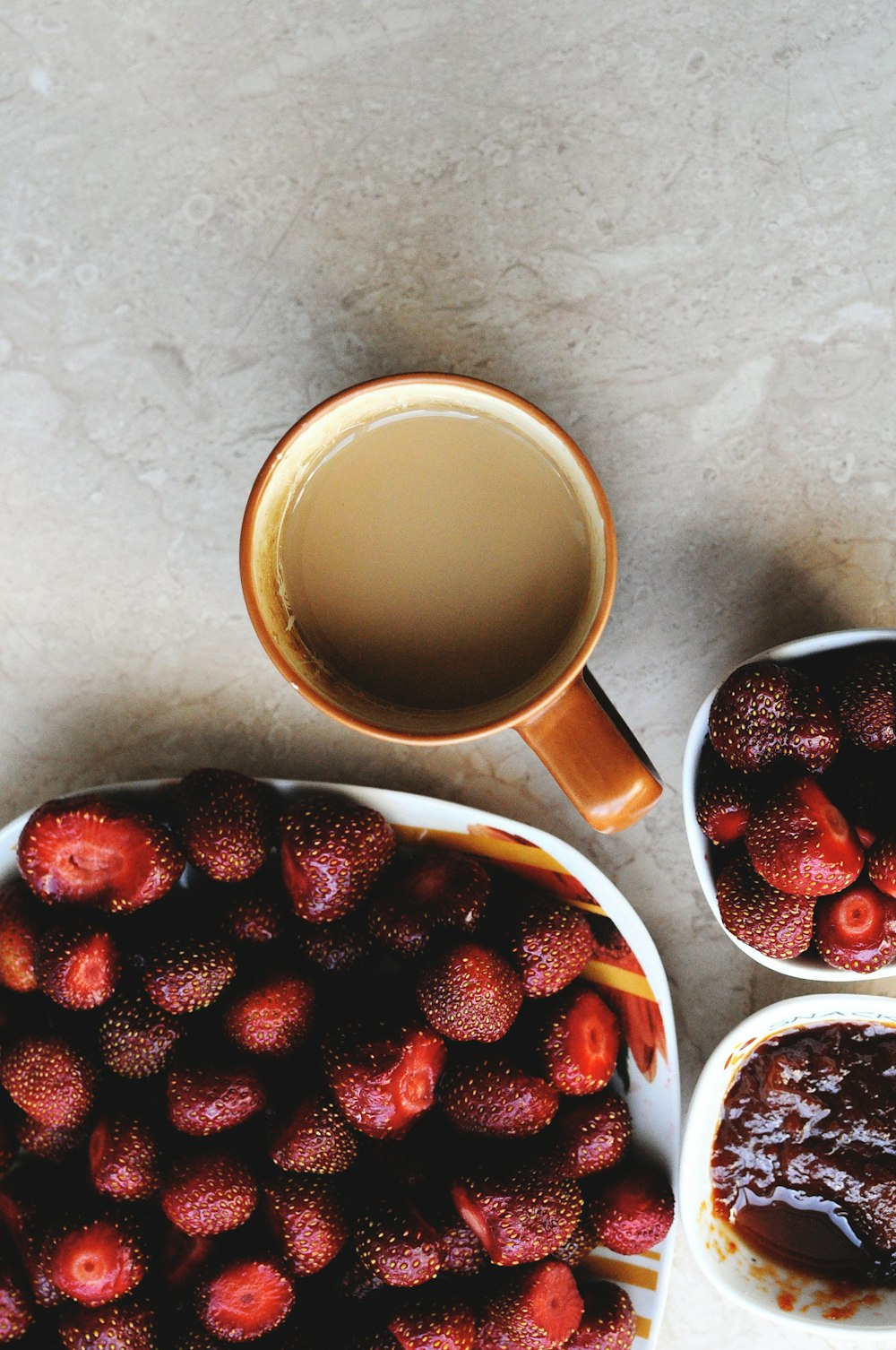 strawberries on plate