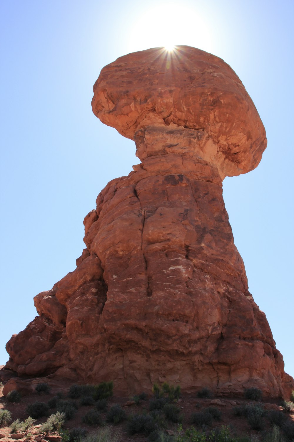 brown stone formation during daytime